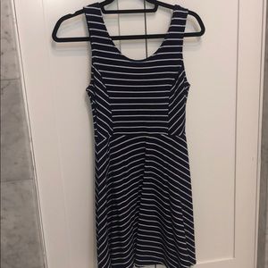 Nordstrom, Fit and Flare Striped Dress